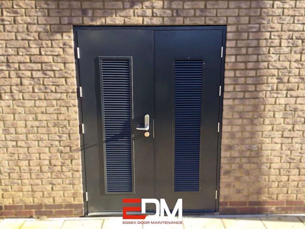Steel security doors