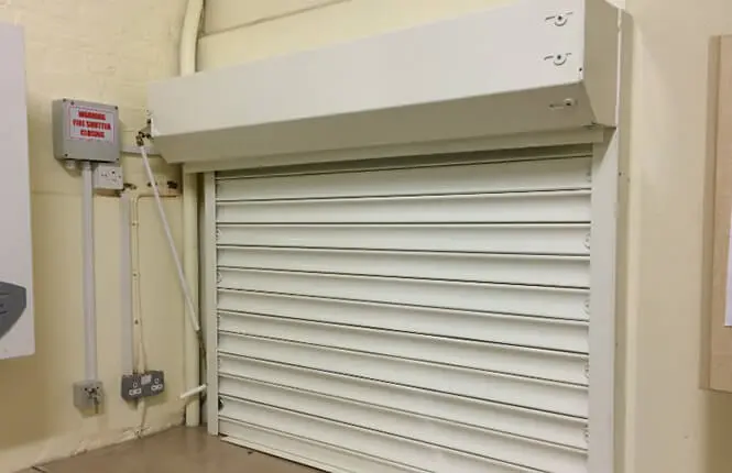 installation of fire shutters for industrial and commercial